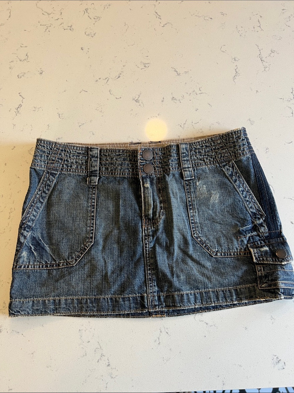 Mossimo Supply Co. Dark Blue Denim Mini Skirt